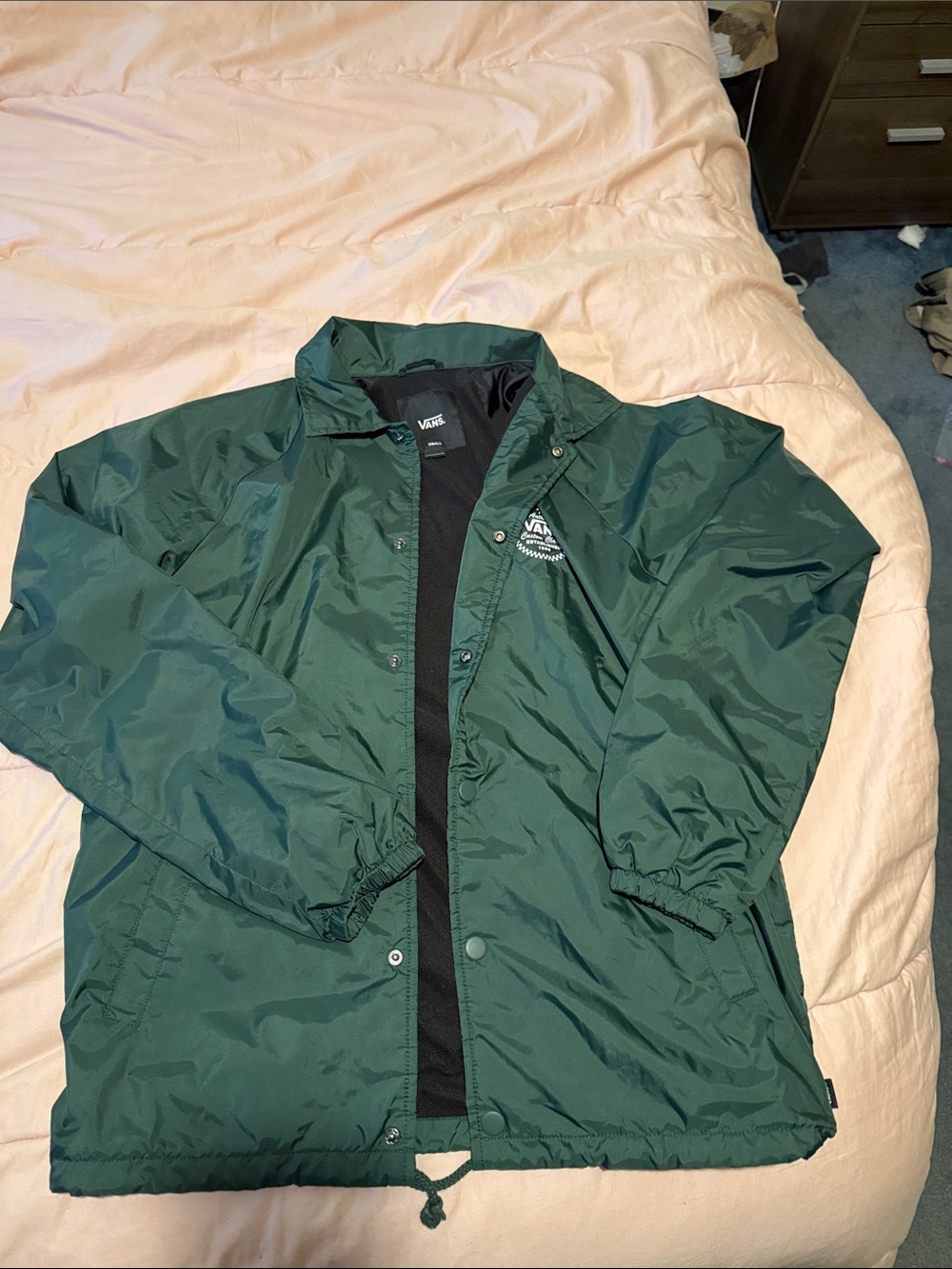Vans Men’s Dark Green Coach Windbreaker Jacket